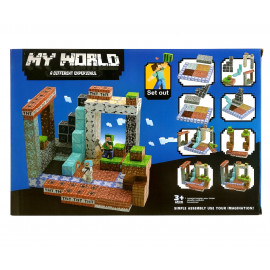 Minecraft Magnetická stavebnice XL Diamond TNT Redstone 184ks