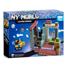 Minecraft Magnetická stavebnice XL Diamond TNT Redstone 184ks