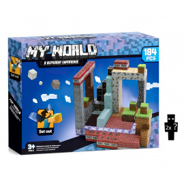 Minecraft Magnetická stavebnice XL Diamond TNT Redstone 184ks