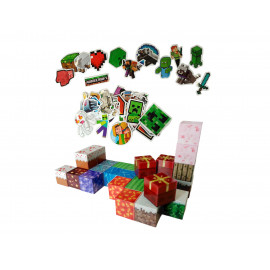 Magnetická stavebnice Minecraft 30ks - Dárková sada 7v1