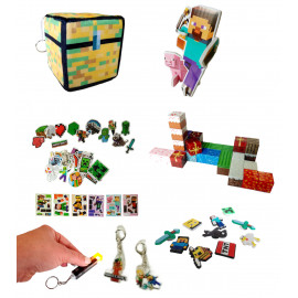Magnetická stavebnice Minecraft 30ks - Dárková sada 7v1