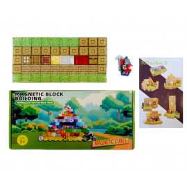 Magnetická stavebnice Minecraft Special Lucky block s postavičkou 101ks