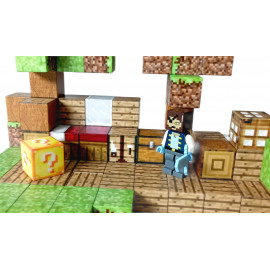 Magnetická stavebnice Minecraft Special Lucky block s postavičkou 101ks
