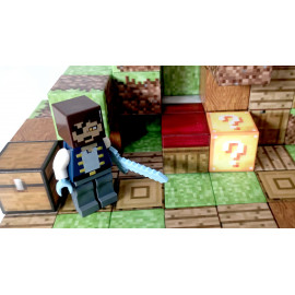 Magnetická stavebnice Minecraft Special Lucky block s postavičkou 101ks