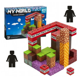 Magnetická stavebnice Minecraft TNT Amethyst Lava building expresion 120ks