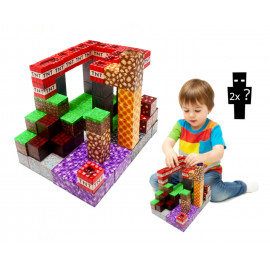 Magnetická stavebnice Minecraft TNT Amethyst Lava building expresion 120ks