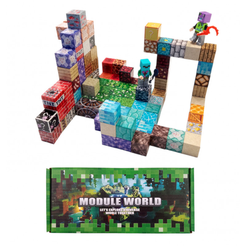 Magnetická stavebnice Minecraft Special blocks 102ks