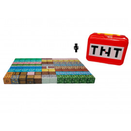 Magnetická stavebnice Minecraft TNT box 98ks