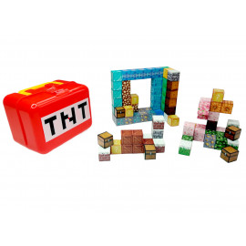 Magnetická stavebnice Minecraft TNT box 98ks