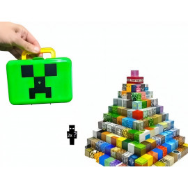 Magnetická stavebnice Minecraft Creeper box 98ks