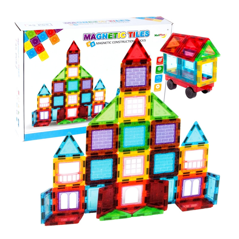 Magnetická 3D stavebnice Buildings 45ks