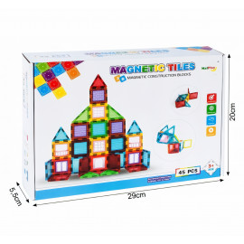 Magnetická 3D stavebnice Buildings 45ks