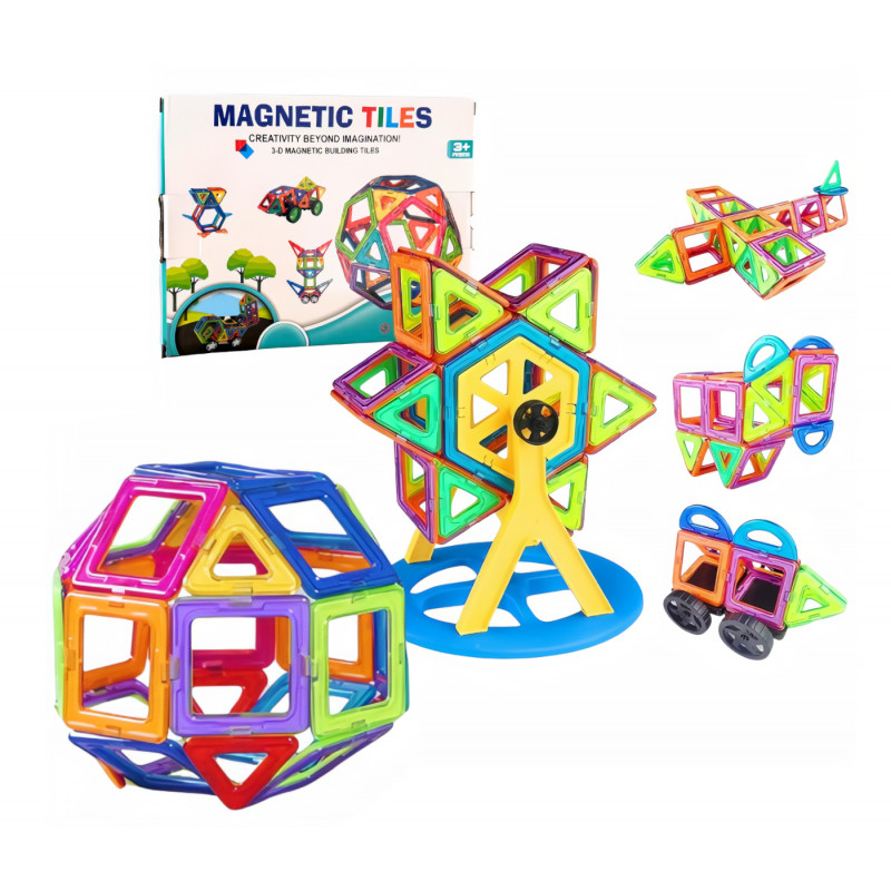 Magnetická 3D stavebnice Circle s kolotočem 74ks