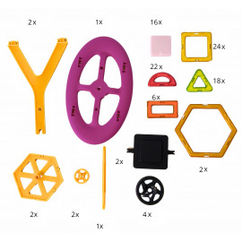 Magnetická 3D stavebnice Circle s kolotočem 74ks