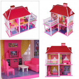 Velký domeček pro panenky s nábytkem 70cm