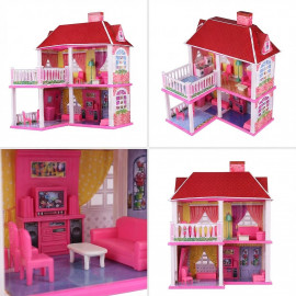 Velký domeček pro panenky s nábytkem 70cm