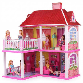 Velký domeček pro panenky s nábytkem 70cm