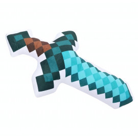 Plyšový polštář Minecraft diamantový meč 60cm