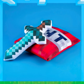 Plyšový polštář Minecraft diamantový meč 60cm