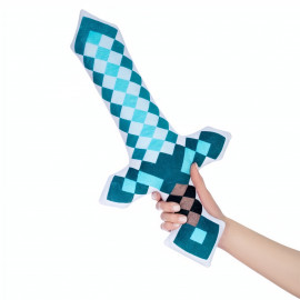 Plyšový polštář Minecraft diamantový meč 60cm