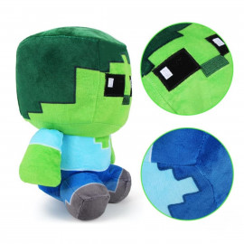 Plyšová hračka Minecraft Zombie Steve Pixel maxi 25cm