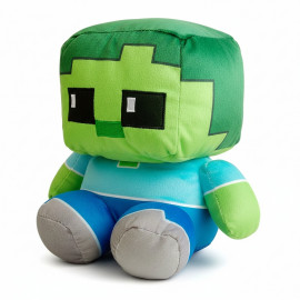 Plyšová hračka Minecraft Zombie Steve Pixel maxi 25cm