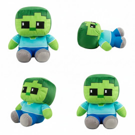 Plyšová hračka Minecraft Zombie Steve Pixel maxi 25cm