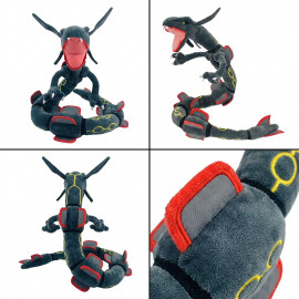 Plyšák Pokémon Rayquaza šedý ohebný 80cm
