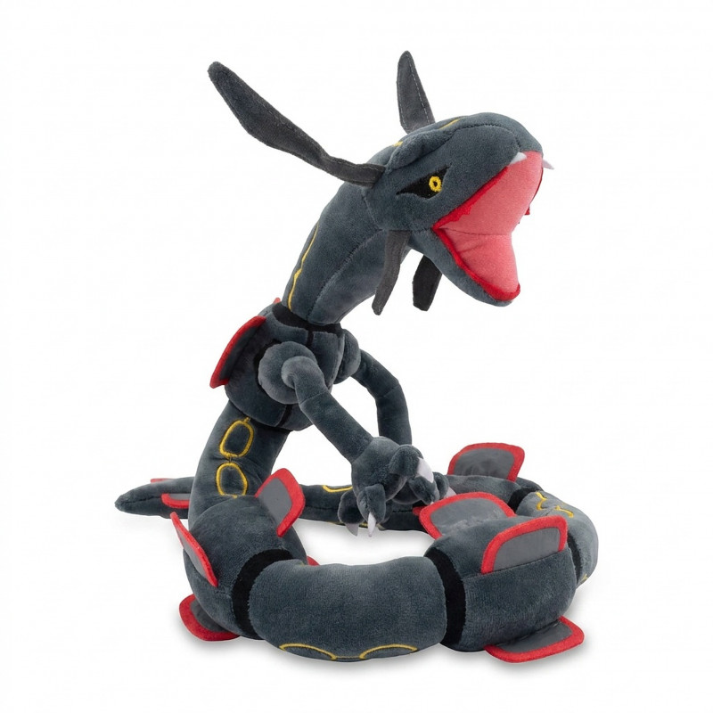 Plyšák Pokémon Rayquaza šedý ohebný 80cm