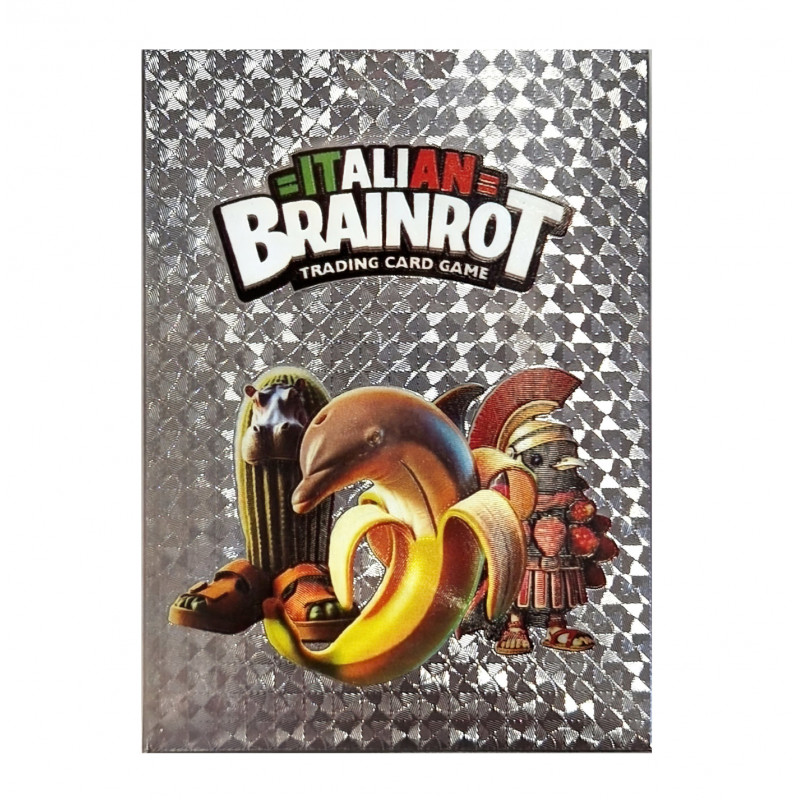 Sběratelské karty Italian Brainrot Exclusive stříbrná edice 55 karet