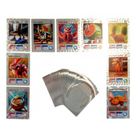 Sběratelské karty Italian Brainrot Exclusive stříbrná edice 55 karet