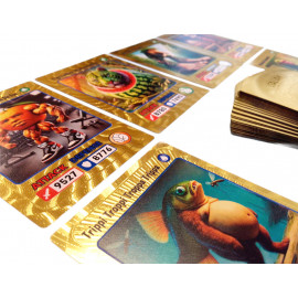 Sběratelské karty Italian Brainrot Exclusive zlatá edice 55 karet