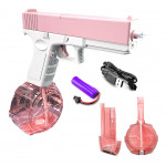 Automatická vodní pistole Spray se zásobníky růžová