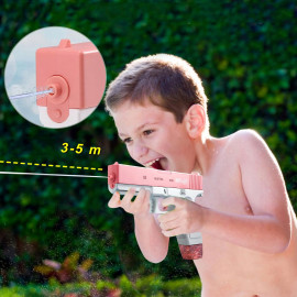 Automatická vodní pistole Spray se zásobníky růžová