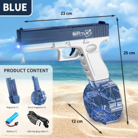 Automatická vodní pistole Glock se zásobníky modrá
