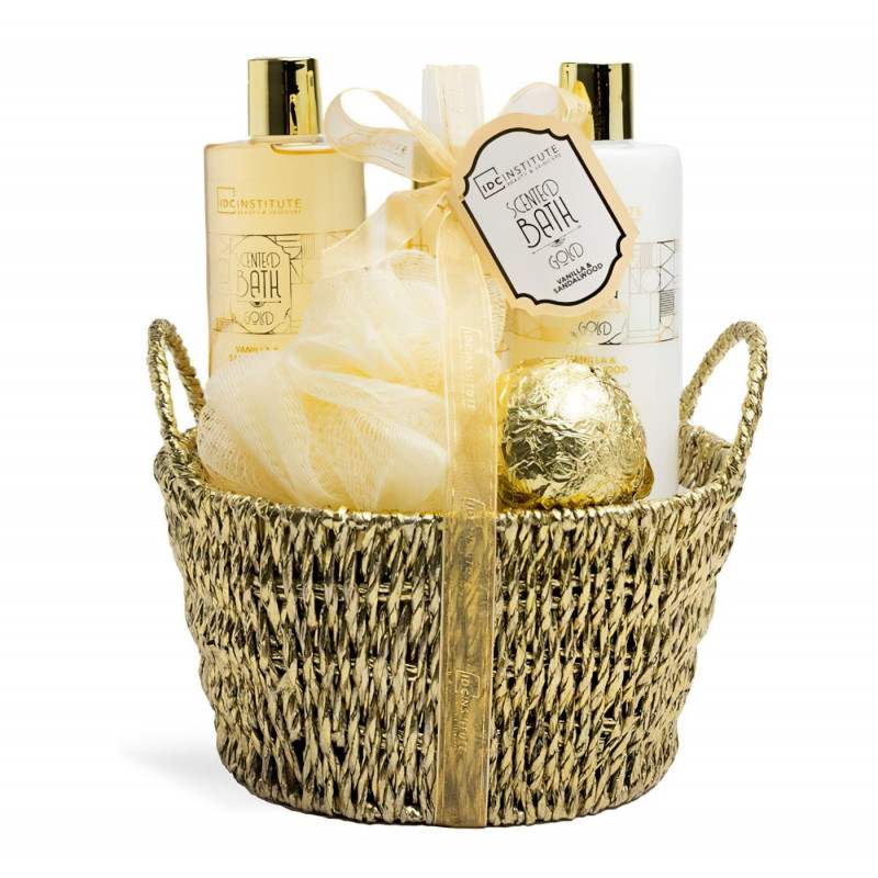 Luxusní dárkový koš pro ženy Gold relax 6v1