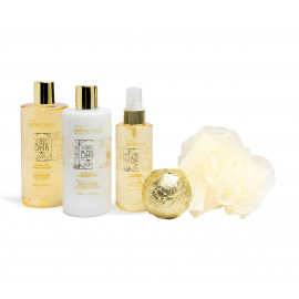 Luxusní dárkový koš pro ženy Gold relax 6v1