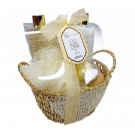 Luxusní dárkový koš pro ženy Gold relax 6v1