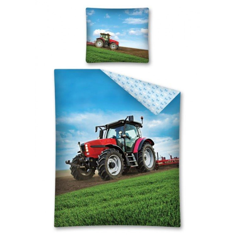 Dětské povlečení traktor na poli 140x200 cm Dětské povlečení traktor na poli 140x200 cm