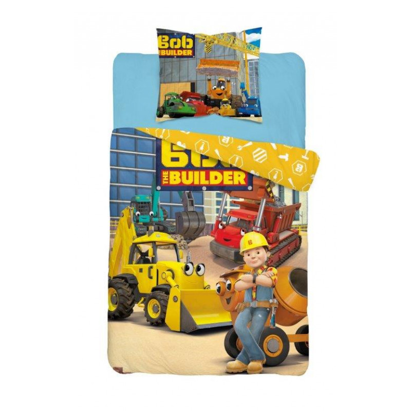 Dětské povlečení Bob Builder 140x200 cm Dětské povlečení Bob Builder 140x200 cm