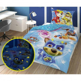 Dětské svítící povlečení Tlapková Patrola blue 140x200 cm