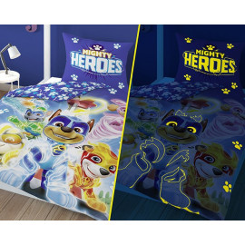 Dětské svítící povlečení Tlapková Patrola Chase 140x200 cm
