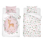 Dětské povlečení Srneček růžový 135x100 cm