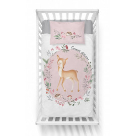 Dětské povlečení Srneček růžový 135x100 cm