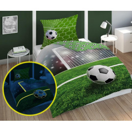 Dětské svítící povlečení Fotbal 140x200 cm