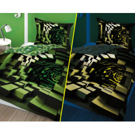 Dětské svítící povlečení Minecraft 3D 140x200 cm