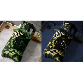 Dětské svítící povlečení Minecraft 3D 140x200 cm