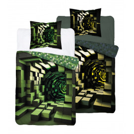 Dětské svítící povlečení Minecraft 3D 140x200 cm