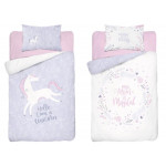 Dětské bambusové povlečení Magický jednorožec 135x100cm