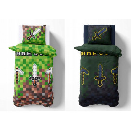 Dětské svítící povlečení Minecraft Game over 140x200 cm